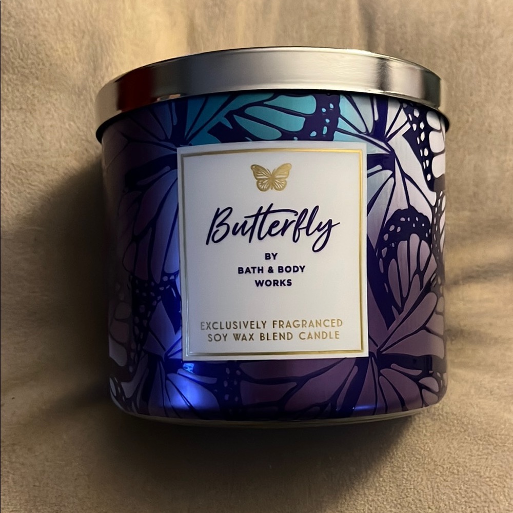 Bath & Body Works “Butterfly” 3 Wick Candle